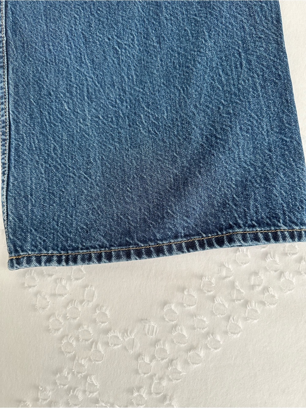 Abercrombie & Fitch Wide-Leg Jeans in Dark Blue Wash Size 25 Regular - Picture 11 of 11